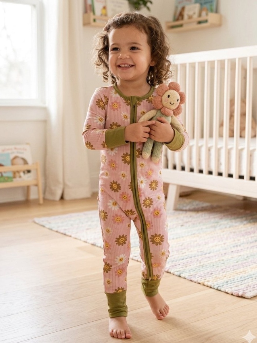 NWOT Posh Peanut Flower Power Smile One Piece Size 2T